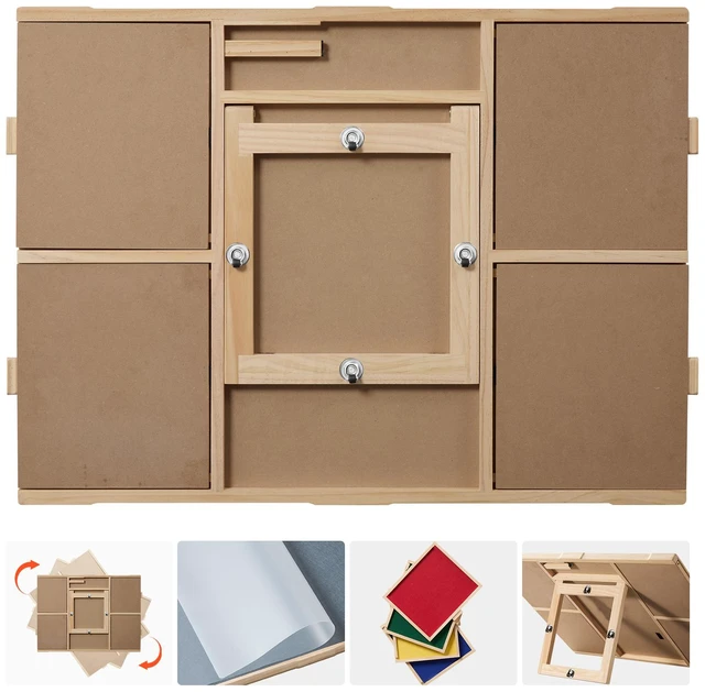 Main image of VEVOR 1500 Piece 2-in-1 Tilting & Rotating Puzzle Board 4 Drawers 34x25 in, Portable Wooden Table with Colorful Felt Drawer and Cover, 360° Rotation Puzzles Storage Jigsaw Accessories for Adult