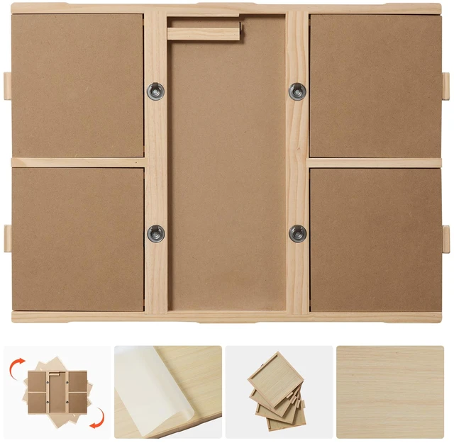 Main image of VEVOR 1500 Piece Rotating Puzzle Board with 4 Drawers and Cover, 34x25 in, Birthday Gift for Mom, Portable Wooden Table, 360° Rotation Jigsaw Accessories for Adult, Puzzle Organizer Storage System