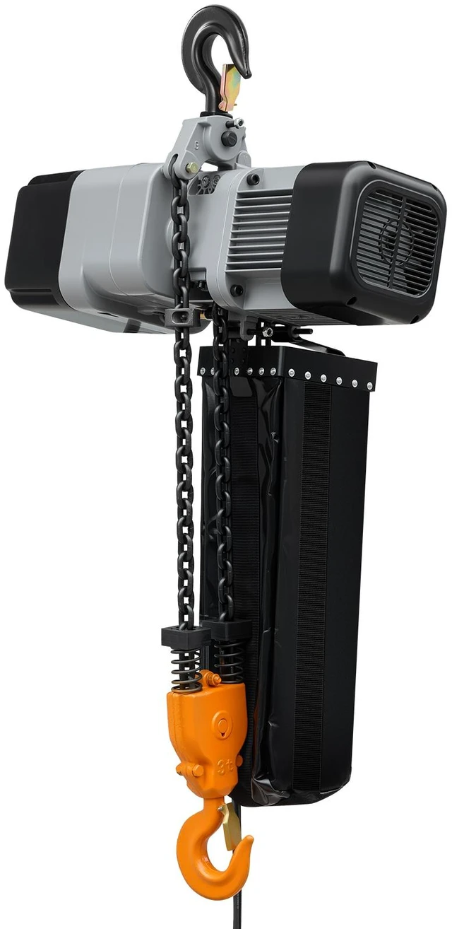 Main image of VEVOR 6000 lbs Electric Chain Hoist 30 ft Lift Three-Phase Overhead Crane, Double G100 Chain with 328 ft Wireless & 27 ft Wired Remote Control, 208-240V/440-480V, for Factories, Warehouses, Garages