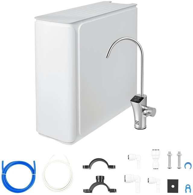 Main image of VEVOR Reverse Osmosis System 800 GPD 8-Stage Tankless Water Filter Device, Under Sink Water Filtration, 2:1 Pure-to-Drain Ratio, Smart Faucet, Reduces TDS, Chlorine, Bad Taste and Odor, NSF Certified