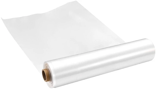 Main image of VEVOR Greenhouse Plastic Sheeting 10 x 100 ft 6 Mil Clear Polyethylene Film, for Farms Agriculture Garden Outdoor Plant, Water Sun Frost Wind Dust Resistant, Heavy Duty Thick Winter Hoop House Cover