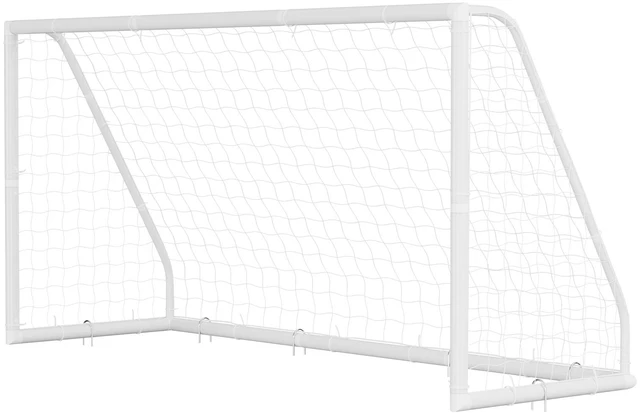 Main image of VEVOR Soccer Goal 12 x 6 FT PVC Soccer Goal for Backyard with PE Net, Portable & Weatherproof, with High-Strength Net, Target, Ground Stake, Cones, for Kids & Adults Outdoor Backyard Practice Training
