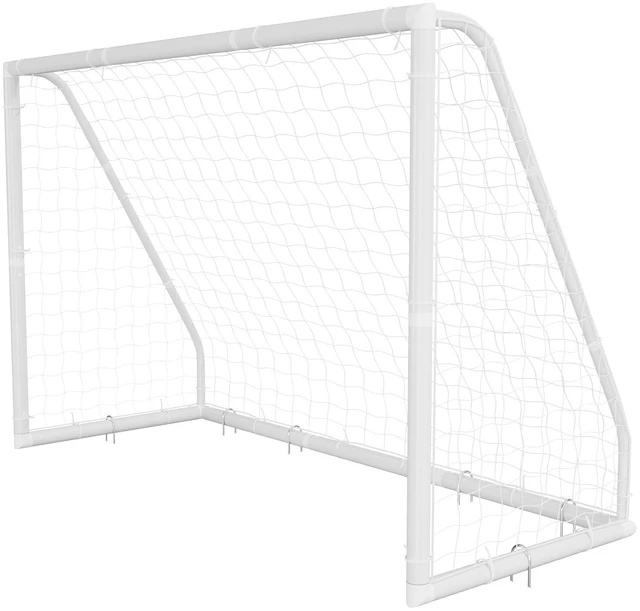 Main image of VEVOR Soccer Goal 10 x 6.5 FT PVC Soccer Goal for Backyard with PE Net, Portable & Weatherproof Set, with High-Strength PE Net, Target, Cones, for Kids & Adults Outdoor Backyard Practice Training