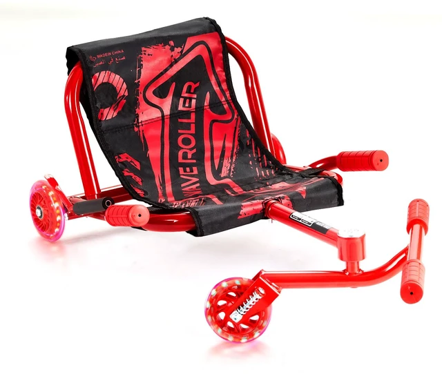 Alt view image 9 of 9 - Ride on Scooter, Load Capacity of 132 lbs, Swing Side-to-Side for Amazing Ride Powered by Zig-Zag Motion, Ride on Drifting Toy for Ages 4+, Rides on Any Hard Surface for Indoor & Outdoor, Red