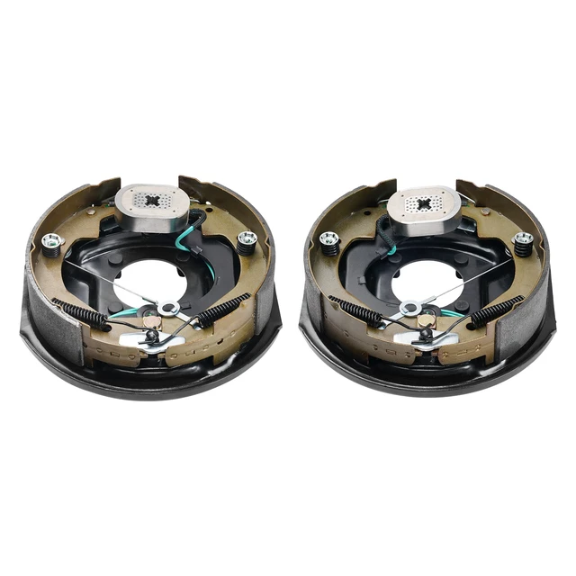 Alt view image 11 of 11 - VEVOR Electric Trailer Brake Assembly, 10" x 2.25", 1 Pair Self-Adjusting Electric Brakes Kit for 3500 lbs Axle, 4-Hole Mounting, Backing Plates for Brake System Part Replacement (1 Right + 1 Left)