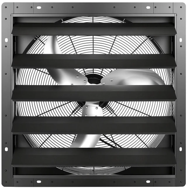 Main image of VEVOR 24 in Shutter Exhaust Fan Wall-Mount Automatic Louvers Variable Speed, Sturdy Steel Housing, Low Noise, AC Motor, 7030 CFM Ventilation and Cooling for Attic, Garage, Barn, Greenhouse, Workshop