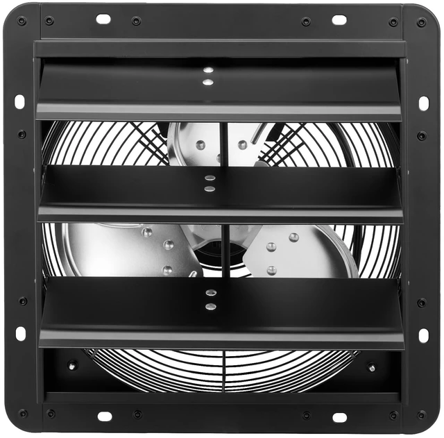 Main image of VEVOR 12 inch Shutter Exhaust Fan Wall-Mount Variable Speed Temperature, Automatic Louvers Sturdy Steel Housing, Low Noise, Ventilation and Cooling for Attic, Garage, Barn, Greenhouse, Workshop