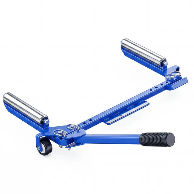 Main image of VEVOR Foldable Tire Wheel Dolly, Width Adjustable Truck Car Tire Dolly, 240LBS Heavy Duty Steel Support, Fits 1540 in Tires, 360° Rotating Rollers, Smooth Rolling Tire Lifter for Workshop & Garages