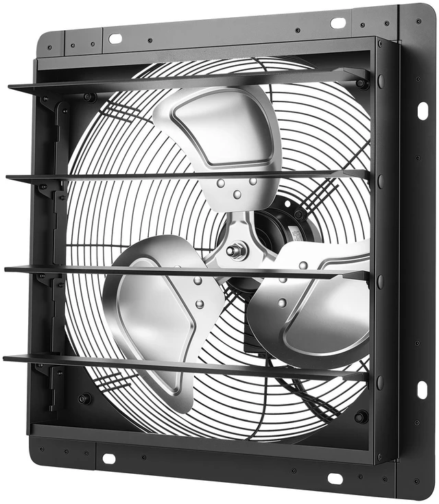 Main image of VEVOR 14 in Shutter Exhaust Fan Wall-Mount Automatic Louvers Variable Speed, Sturdy Steel Housing, Low Noise, AC Motor, 1802 CFM Ventilation and Cooling for Attic, Garage, Barn, Greenhouse, Workshop