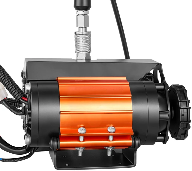 Main image of VEVOR 12V Dual-Cylinder Air Compressor 1HP 4.73 SCFM Portable Tire Inflator, Max 150PSI Heavy Duty Offroad Air Pump with Differential Lock Harness for Pickup Trucks SUVs Off-Road Vehicles