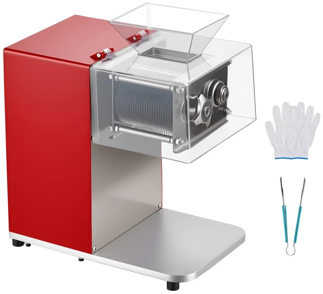 Main image of VEVOR Meat Cutting Machine, 850W Commercial Slicer, 3.5mm Heavy Duty Stainless Steel Blade Shredder for Boneless Meat Soft Vegetables, Electric Food Slicers for Kitchen Restaurant Supermarket