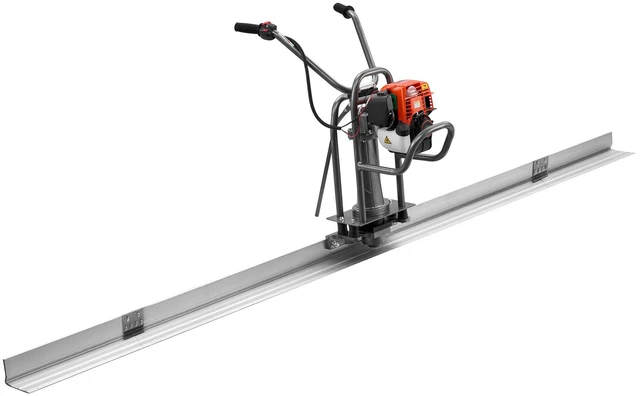 Main image of VEVOR Concrete Power Screed Gas-Powered Leveling Tool 12 ft Aluminum Board, 1.16HP Engine, 4 Stroke Vibrating Screed, Handle Height Adjustable, Support Legs for Patio, Driveway, Floor Finishing