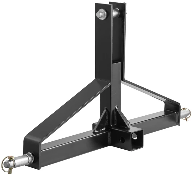 Alt view image 15 of 15 - 3 Point 2" Receiver Trailer Hitch Category 1 Tractor Quick Hitch Drawbar Adapter