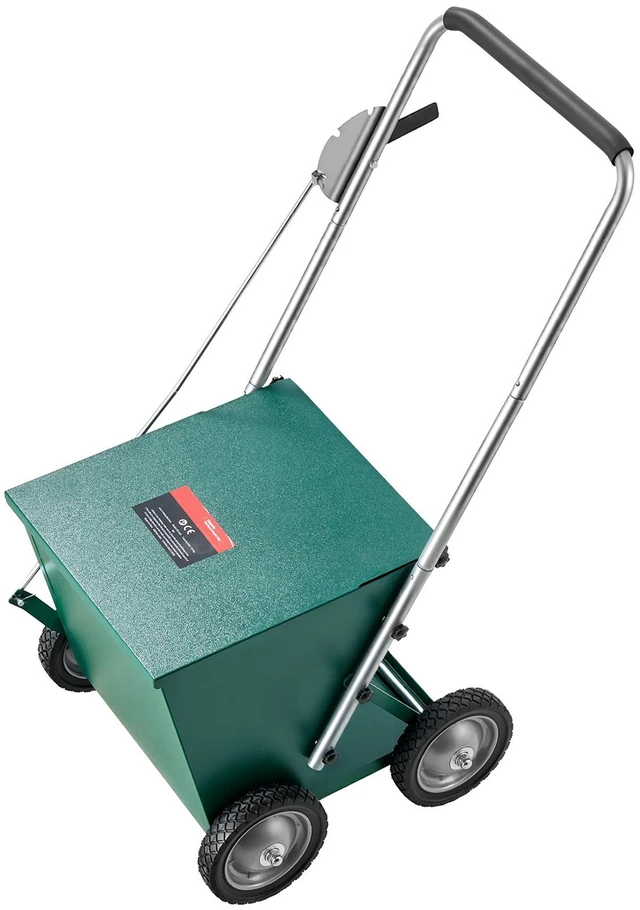 Main image of VEVOR Steel Dry Line Marker 65 lbs Powder Capacity Field Dry Line Chalker, For Large Fields, 2 to 4 in Adjustable Line Width, with 4 Heavy-Duty Wheels, Clear and Even Marking, Easy One-Person Pushing