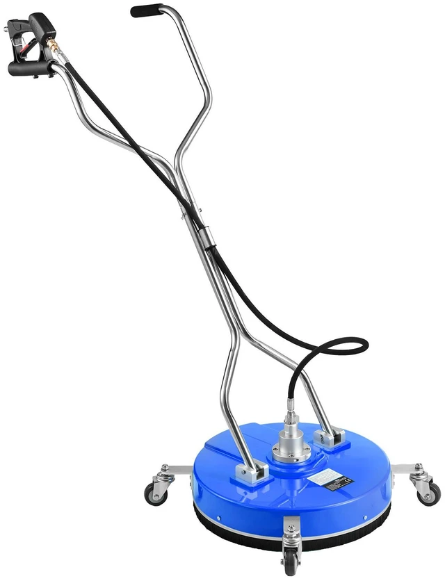 Main image of VEVOR 20 inch Pressure Washer Surface Cleaner, Raised Handle, ABS Blue, Power Washer Attachment with Wheels for Concrete, Patio, Sidewalk, Deck, Driveway, Floor, 4000 Max PSI, 3/8 Quick Connector