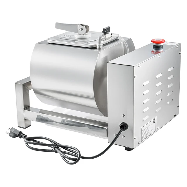 Alt view image 8 of 8 - VEVOR Meat Tumbler Marinator, 10L Vacuum Tumbler Marinating Machine with Automatic Bidirectional Rotation, Stainless Steel Vacuum Curing Machine for Chicken Steak Pork, Home & Commercial Use