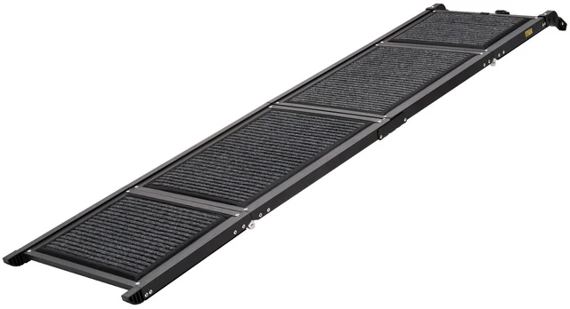 Main image of VEVOR Dog Ramp for Car 71" L x 17" W Foldable Pet Ramp with Felt Surface, for SUV Car Truck Outdoor, 250 lbs Capacity, Extra Long and Wide Gentler Climb, Non-Slip Portable for Medium & Large Dogs