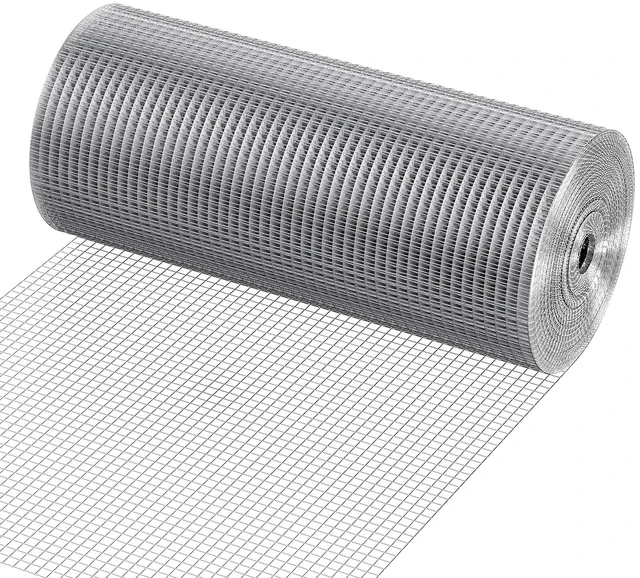 Main image of VEVOR Hardware Cloth 1/2 inch 24 inch x 100 ft 19 Gauge Chicken Wire Fence, Hot-Dip Galvanized After Welding Metal Wire Mesh Roll, Garden Plant Welded Fencing Roll Supports Poultry Netting Cage Fence