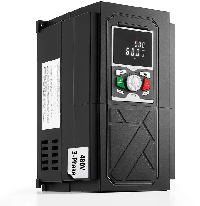 Main image of VEVOR 10HP 7.5KW 20.5A Variable Frequency Drive, 3-Phase AC480V Input/Output, 3 Phase to 3 Phase, 0500Hz Output VFD, V/F SVC Control Modes for Precision Motor Speed Control