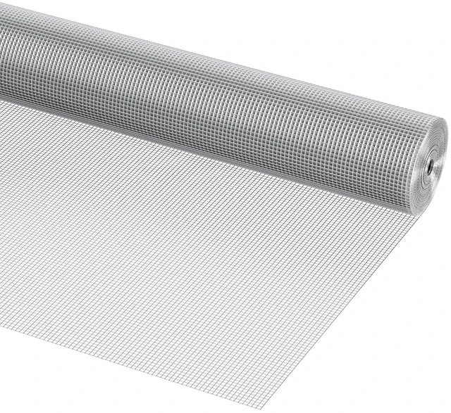 Main image of VEVOR Hardware Cloth 1/4 inch 48 inch x 50 ft 23 Gauge Chicken Wire Fence, Hot-Dip Galvanized After Welding Metal Wire Mesh Roll, Garden Plant Welded Fencing Roll Supports Poultry Netting Cage Fence