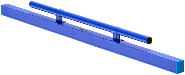 Main image of VEVOR Concrete Screed 48 in Length Manual Screed Board Aluminum Alloy Blue, Built-in Bubble Level, Powder-coated Finish, Lightweight Paver Leveling Tool for Patio, Sidewalk, Garage Floor Finishing