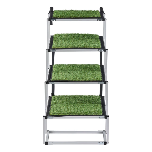 Alt view image 8 of 8 - VEVOR Dog Stairs for Car, 4 Steps Extra Wide Foldable Dog Ramp for Large Dogs with Non-Slip Surface, Portable Lightweight Pet Stairs Ladder for Car, SUV, Truck, High Bed, Sofa, Support up to 200 lbs
