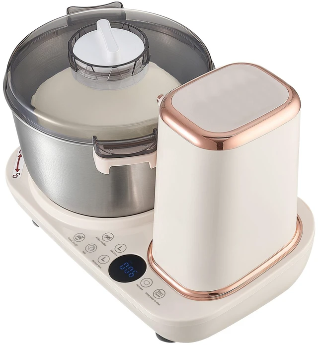 Main image of VEVOR Dough Mixer 5.3 Quart Electric Dough Maker with Ferment Function, for Pizza Pasta Sourdough Noodle, 304 Stainless Steel Bowl, Timer, Face-up Control Panel, Household Dough Kneading Machine
