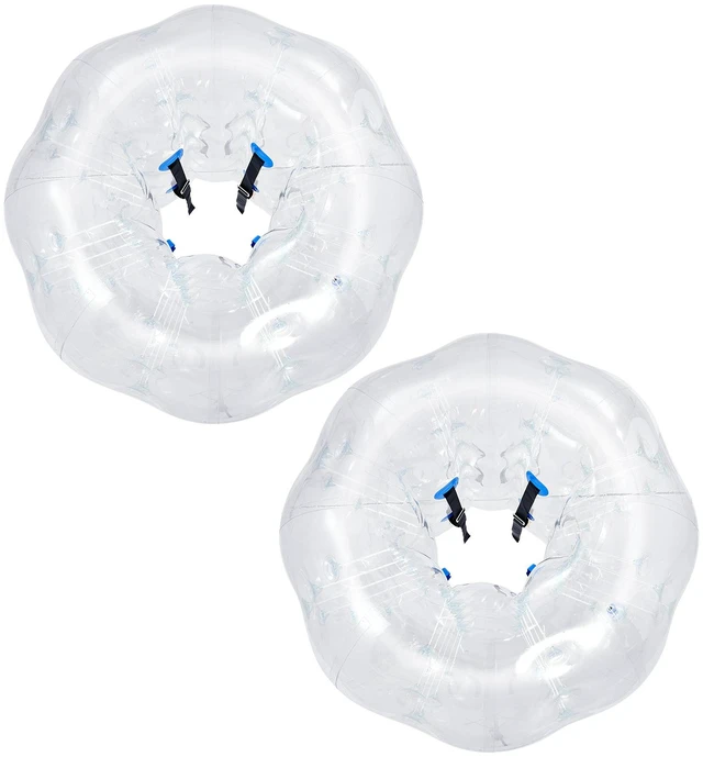 Main image of VEVOR 2-Pack Inflatable Bumper Balls 5FT Human Bubble for Adult Transparent, for Backyard, Camping, Picnic, Park, Lawn, and Outdoor Team Gameplay, Thickened PVC Material, Sumo Hamster Ball with Handle