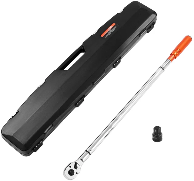 Alt view image 9 of 9 - VEVOR Click Torque Wrench 3/4 Inch Drive 100-600 lbf-ft/136-814N.m Dual-direction