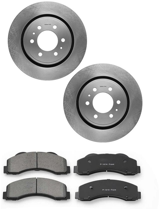 Main image of VEVOR Front Brake Kit Ceramic Brake Pads & Hollow Brake Rotors Replacement, Compatible with 015-2020 Ford F-150, 2010-2014 Ford F-150 (6 Lug Models), 2010-2021 Ford Expedition & Lincoln Navigator