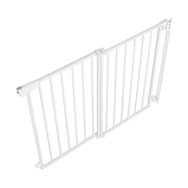 Alt view image 8 of 8 - VEVOR Baby Gate for Stairs, 28-43 in Adjustable Width, 30 in High Dog Gate, No Bottom Bar, One-Handed Operation, Easy Drilling Installation with Hardware Kit, for Stairs, Doorways, and House, White
