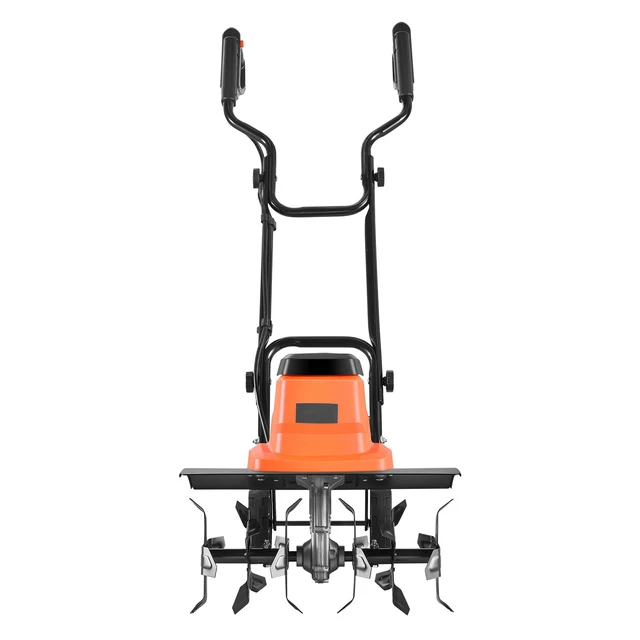Alt view image 8 of 8 - VEVOR Corded Electric Tiller, 18 Inch Tilling Width Garden Rototiller, 13.5-Amp Motor Heavy-Duty Tilling Machine, Cultivator with Steel Tines and Foldable Handle, for Lawn, Yard, and Gardening Care