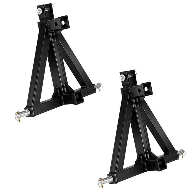 Alt view image 8 of 8 - VEVOR 3 Point Trailer Hitch with 2" Receiver, 3 Pt Quick Hitch Attachment, Tractor Tow Drawbar Adapter, Compatible with Category 1, Kubota, Mahindra, Ford, Yanmar, John Deere, Massey Ferguson, Tractor