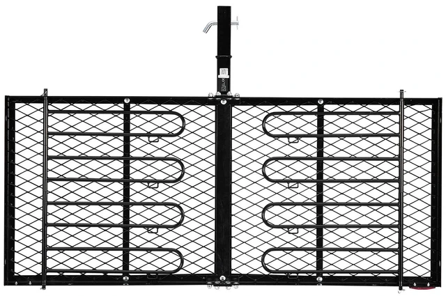 Main image of VEVOR Hitch Cargo Carrier with Bike Racks, 62" x 27" x 3" Hitch Mount Cargo Carrier for up to 4 Mountain Bikes, 500LBS Capacity High-Strength Steel Rear Luggage Basket Fits 2" Receiver for SUV Pickups