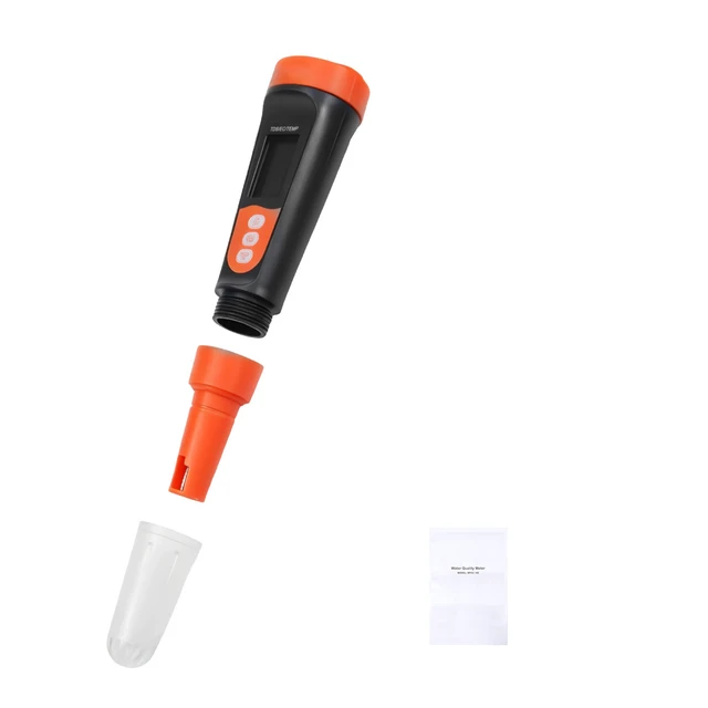 Alt view image 8 of 8 - VEVOR TDS Meter, 0-9990 ppm Measuring Range, EC (Conductivity) /TDS (ppm) Multi-Parameter Measurement, Digital Water Tester with ATC, Clear VA Display Screen, for Drinking Water Quality Testing