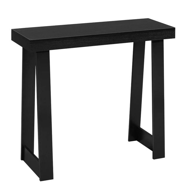 Alt view image 2 of 2 - Vevor 36 in Console Table, Modern Desk Behind the Couch, Wooden Rectangle Entrance Desk, Narrow Long Sofa Table Accent Stand, Ideal for Hallway, Bedroom, Living Room, Foyer, Easy Assembly, Black