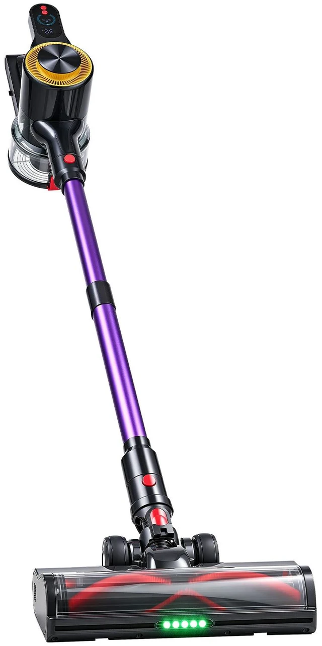 Main image of VEVOR Cordless Vacuum Cleaner 500W 50kPA Cordless Stick Vacuum Cleaner, For Home Hard Floor Carpet Pet Hair, 45-Min Runtime, Rechargeable, Lightweight Handheld, with LED Display, 5 Brush Heads