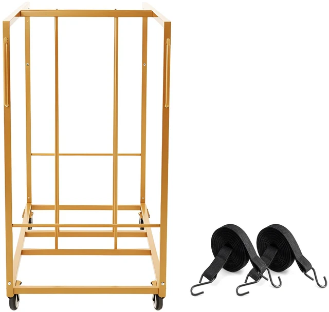 Main image of VEVOR Folding Chair Cart 500 lbs Capacity for 40 Chairs Horizontal Stacking, for Large Events Commercial, Heavy-Duty Carbon Steel, Easy to Move, Storage Dolly Holder, with Locking Swivel Wheel, Handle