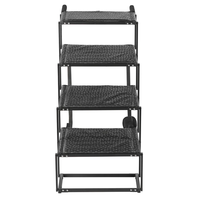 Alt view image 8 of 8 - VEVOR Dog Stairs for Car, 4 Steps Extra Wide Foldable Dog Ramp for Large Dogs with Non-Slip Surface, Portable Lightweight Pet Stairs Ladder for Car, SUV, Truck, High Bed, Sofa, Support up to 250 lbs