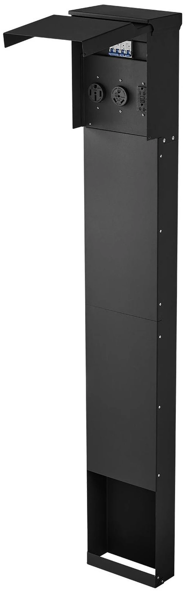 Main image of VEVOR Direct Burial Unmetered Pedestal Mount RV Power Outlet 50/30/20 Amp, for RV Hookup Camper Travel Trailer EV Electric Car, Electrical Outlet Panel with Breaker, NEMA 3R Weatherproof Enclosure