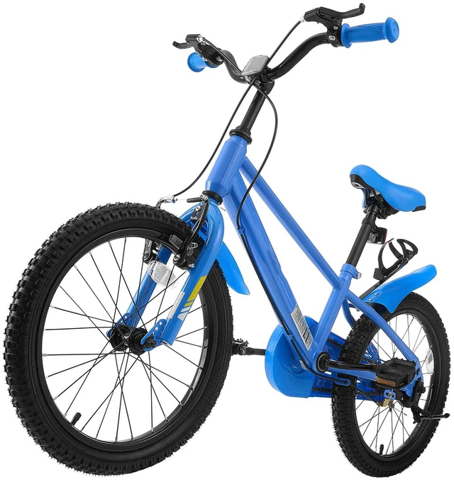 Main image of VEVOR Kids Bike, 20 in Children Bicycle, with Kickstand BMX Style Blue, for Boys Girls Ages 7-13, Adjustable Seat & Handlebar, Front Brake and Rear Drum Brake, Cup Holder, High-Carbon Steel Frame