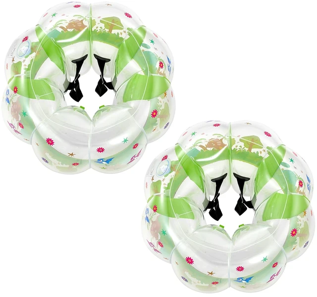 Main image of VEVOR 2-Pack Inflatable Bumper Balls 3FT Human Bubble for Kids Transparent, for Backyard, Camping, Picnic, Park, Lawn, and Outdoor Team Gameplay, Thickened PVC Material, Sumo Hamster Ball with Handle