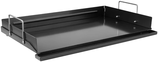 Main image of VEVOR Carbon Steel Griddle 25x16 inch Flat Top Pre-Seasoned Plate Handle, for BBQ Eggs Burger, Even Heat Distribution, Non-Stick Portable Rectangular Family Cookware for Outdoor Gas Grill/Stove, Oven