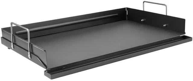 Main image of VEVOR Carbon Steel Griddle 25x16 inch Flat Top Pre-Seasoned Plate Handle, for BBQ Eggs Burger, Even Heat Distribution, Non-Stick Portable Rectangular Family Cookware for Outdoor Gas Grill/Stove, Oven