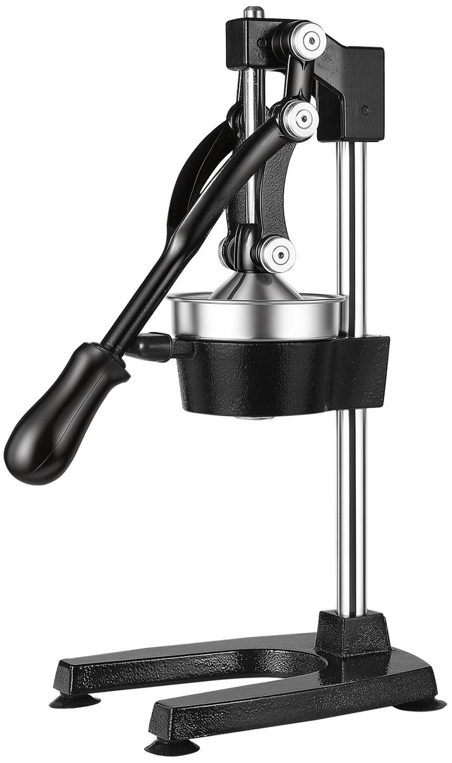 Main image of VEVOR Manual Citrus Juicer, 19" Tall Hand Press Oranges Juicer, Manual Fresh Juice Extractor for Lemon Pomegranate Grapefruit, Heavy-Duty Cast Iron, Easy to Clean, Home & Commercial Use, Black