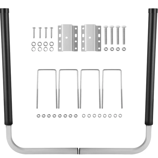 Alt view image 17 of 17 - VEVOR Boat Trailer Guide-ons, 40", 2PCS Rustproof Galvanized Steel Trailer Guide ons, Trailer Guides with Black PVC Pipes, Mounting Parts Included, for Ski Boat, Fishing Boat or Sailboat Trailer