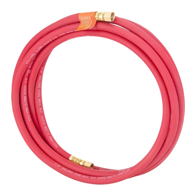Alt view image 8 of 8 - VEVOR Air Acetylene Torch Hose, 3/16-Inch x 12FT Acetylene Welding Hose with 3/8"-24 LH A-Type Fittings, AH-12 R Grade Welding Torchs Hose Compatible with AR-B/AR-MC Regulators