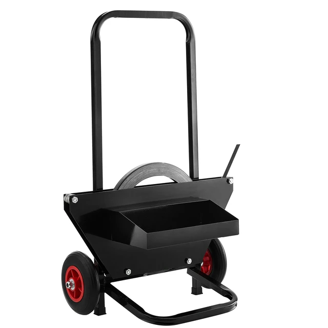 Alt view image 9 of 9 - VEVOR Banding Strapping Cart, Fit for Steel Strapping Coils with 23.6 inches Core Outer Size, Heavy Duty Strapping Dispenser with Rubber Wheels, Suitable for Factory, Warehouse, Loading Area