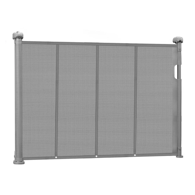 Alt view image 9 of 9 - VEVOR Retractable Baby Gate 34 in Tall Extend to 55 in Wide for Kids or Pets Gray
