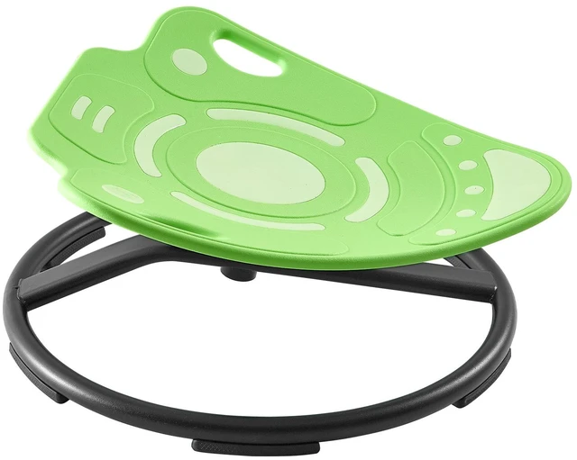 Main image of VEVOR Spinning Chair for Autistic Kids Ages 3-12 Autism Sensory Toy 165 LBS, Sensory Swivel Seat for Children ADHD, Glow in the Dark, Training Body Coordination, 20.4" L x 20.5" W Rocket Shape, Green